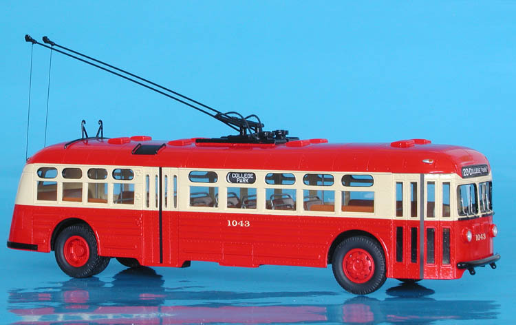 1943 twin coach model 44gtt trolleybus (georgia power co. 1043-1048 series.) SPTC114a Model 1 43