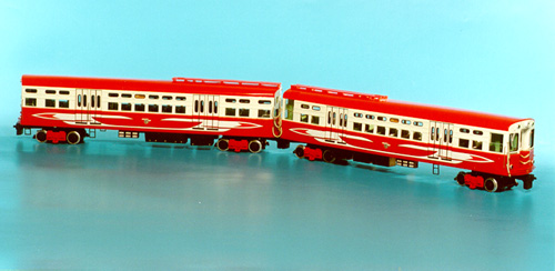 CTA Chicago St.Louis Car PCC Rapid transit Car (6127-6130 series in "Hot Rod" paint scheme of 1960-64)