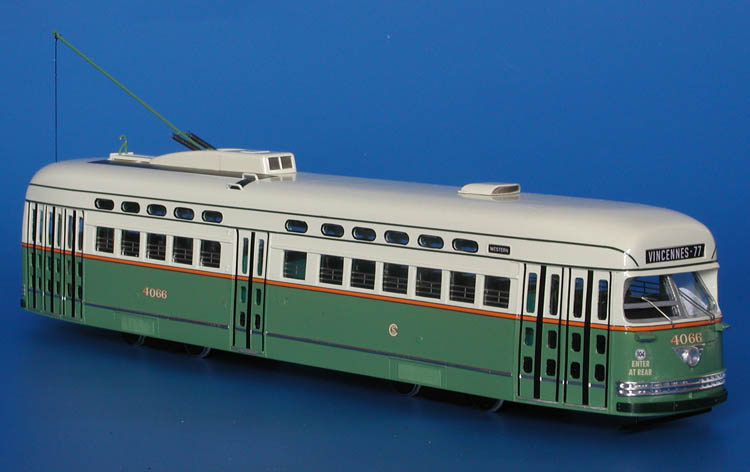 1946/47 chicago surface lines pullman-standard pcc (order w6749; 4062-4171) - as first cars were delivered to csl. SPTC167a Model 1 48