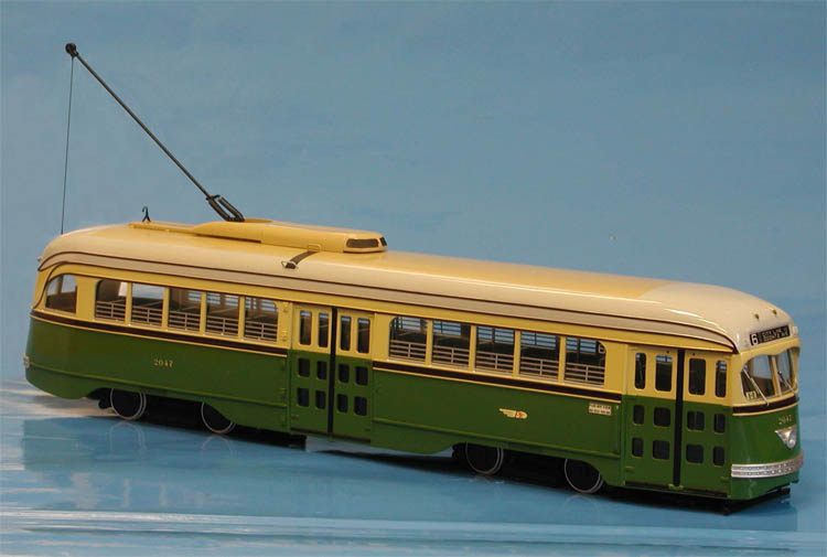 1941 Philadelphia Transportation Co. St.-Louis Car Co. PCC 2031-2080 series (A-37 class) - "as delivered" livery. SPTC172-1 Model 1 48