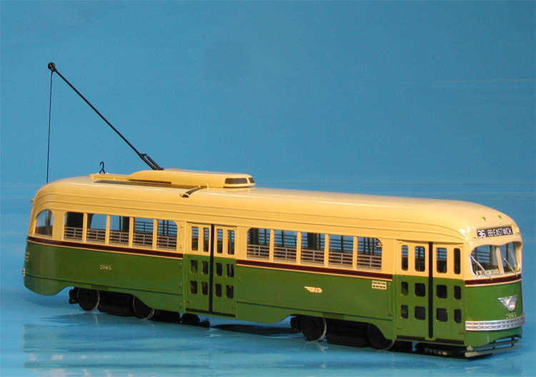 1941 Philadelphia Transportation Co. St.-Louis Car Co. PCC 2031-2080 series (A-37 class) - in mid-50s green & cream livery.