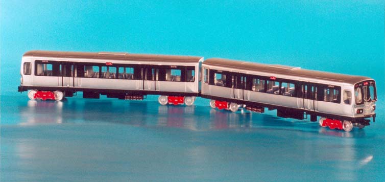 1964 chicago transit authority pullman-standard 2000-series rapid transit car - post'72 platinum & black livery SPTC180-1 Model 1 48