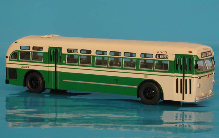1959/60 Mack C-49 DT (San Francisco Municipal Railway 2500-2569; 2600-2669 series)- MUNI "Simplified" livery.