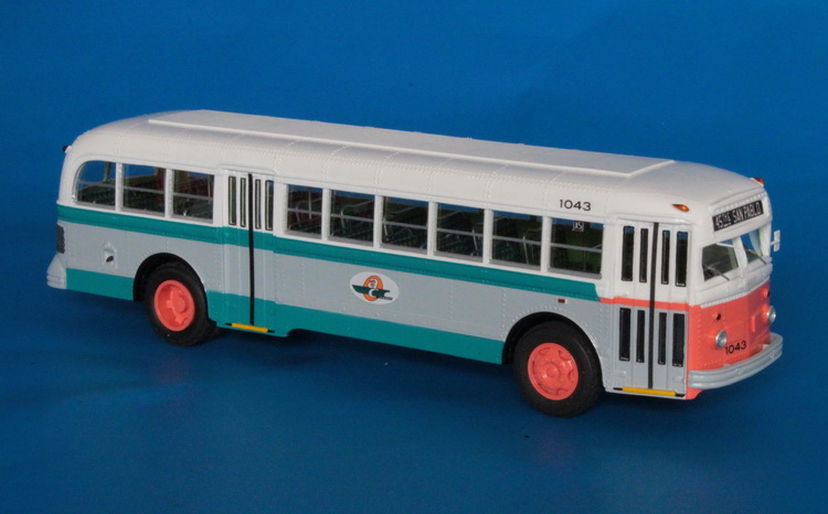 1947 white 798 (a.c. transit #1043). SPTC243.03-1 Model 1 48
