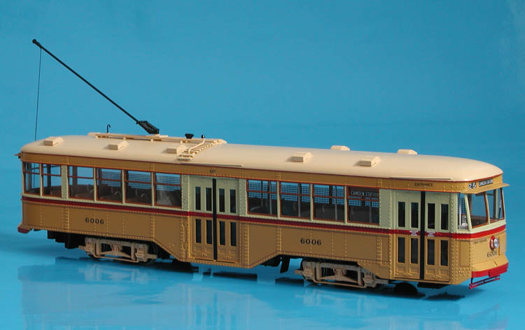 1930 Baltimore Transit Co. J.G.Brill Peter Witt Car (6001-6050; 6101-6120 series) - 1934 -1947 livery. SPTC440-1 Model 1 48