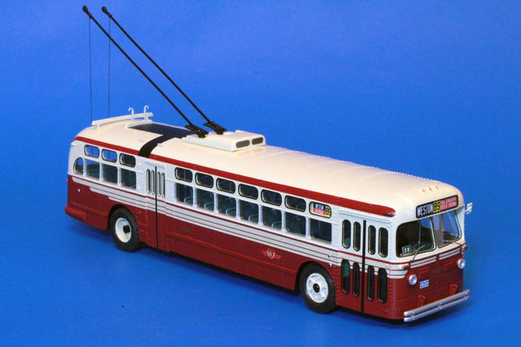 1948 toronto transportation commission marmon-herrington tc-48 trolleybus (9125-9139 series; ex-cincinnati, acq. in 1953) SPTC468 Model 1 48