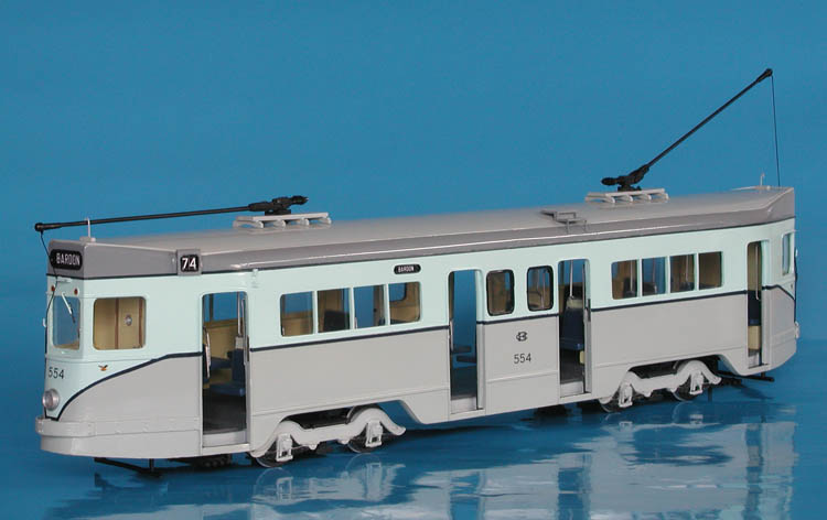 1963/64 brisbane city council transport department fm "phoenix" tram (547-554 series). SPTC53 Model 1 43
