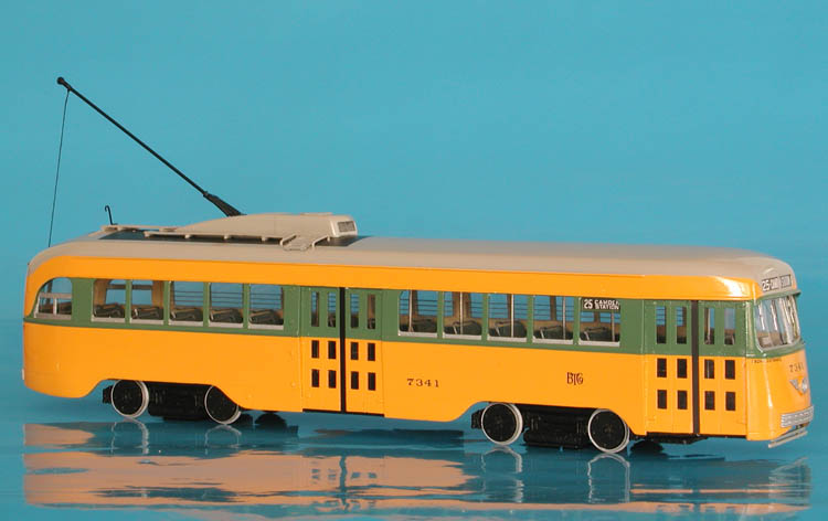 1940/42 baltimore transit co. pullman-standard pcc - late 1940s ncl livery. SPTC150a-1 Model 1 48