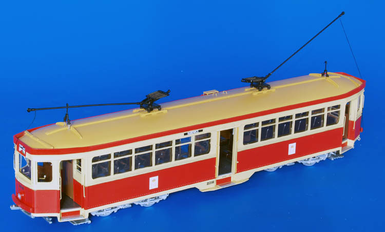 1950/53 sydney commonwealth engineering co. r1-class trams №2019 - in '1954 royal tour livery. SPTC156-2 Model 1 43
