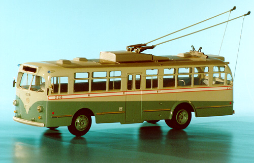 1956 tokyo fuji/hino trolleybus (226-239 series) SPTC186a Model 1 43
