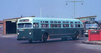 1956 mack c-49 dt (new york city transit authority 6000-6317 series) - 1960s two-tone green livery. SPTC204.11-1 Model 1 48