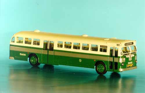 1950/51 Twin Coach 52-S2P (Chicago Transit Authority 5000-5499 series) SPTC225 Model 1 48