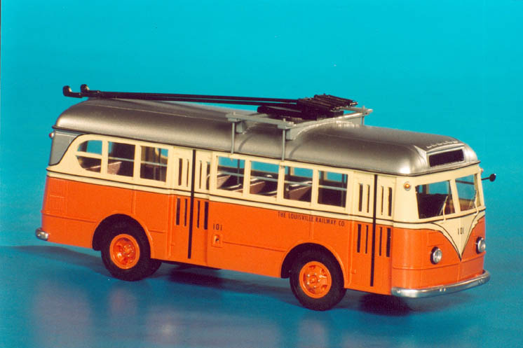 1941 ford transit 09-b (louisville railway co. №101 service coach with trolley poles) SPTC227e-1 Model 1 48
