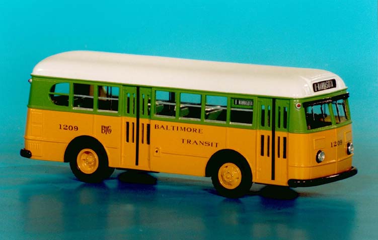 1946/47 ford transit 69-b/79-b (baltimore transit co. 1201-1300 series) - original livery SPTC230 Model 1 48