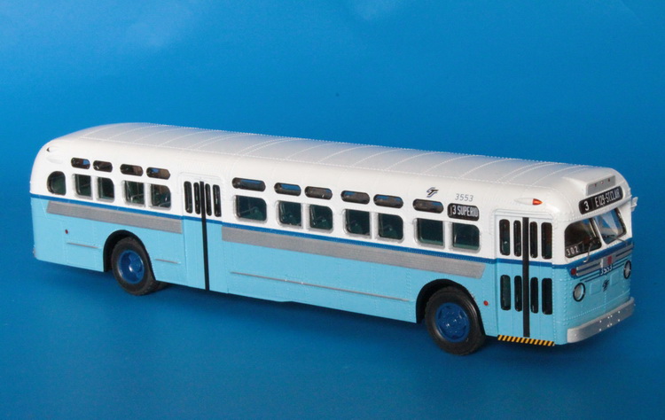 1950/53 gm tdh-5103 (cleveland transit system 3500-3630 series) - in cts post'59 livery. SPTC238.11-1 Model 1 48