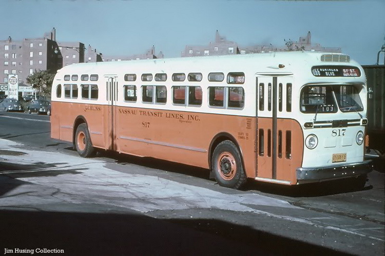 1952 GM TDH-5104 (Queens-Nassau Transit Lines 801-820 series).