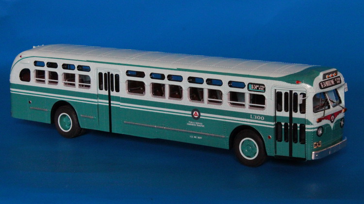 1957 gm tdh-5106 (public service coordinated transport l300-l329 series) -  later 1960s livery SPTC246.11-1 Model 1 48