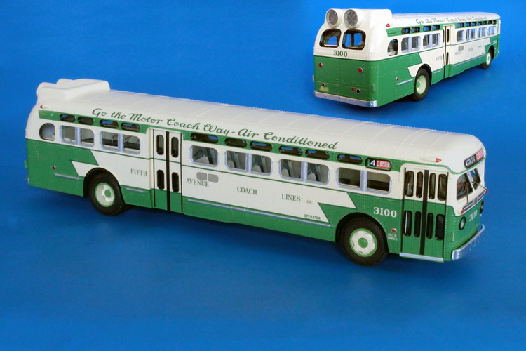 1956 GM TDH-5106 (Fifth Avenue Coach Lines #3100).
