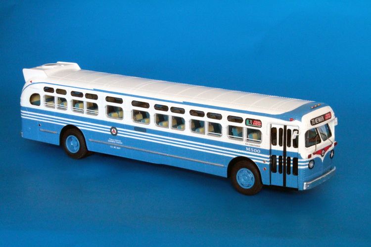 1958 GM TDM-5106 (Public Service Coordinated Transport M500-M521 series) - later 1960s livery.