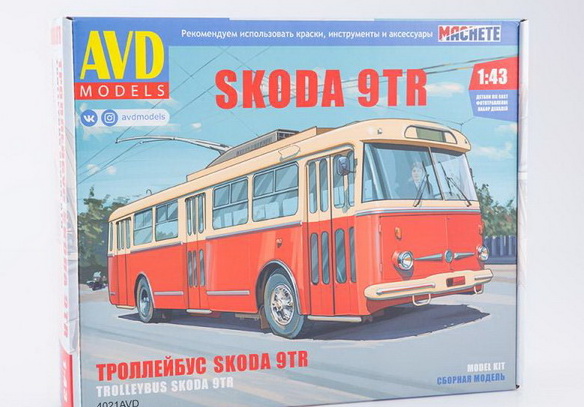 skoda-9tr trolleybus kit 4021AVD Model 1 43