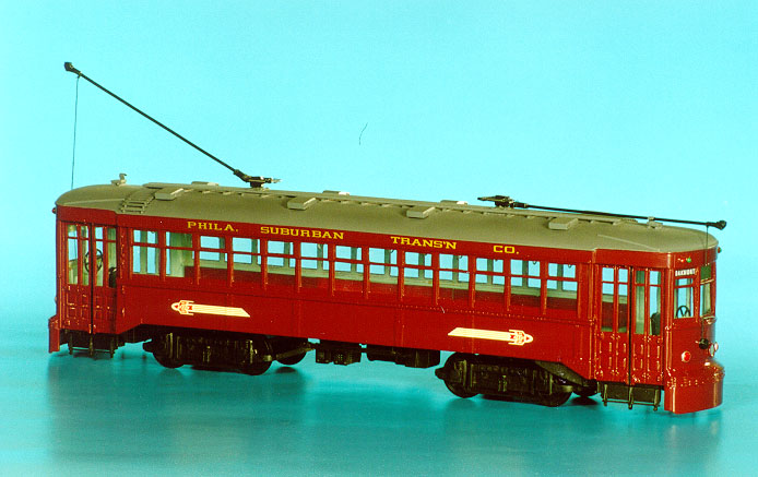 1918 philadelphia suburban transportation co. j.g.brill "hog island" (20-22 series) - in 1942-49 livery SPTC421a Model 1 48