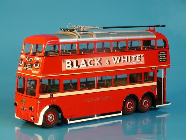 1938/39 london transport leyland k1/k2-class trolleybus (1055-1354 series) - war-time livery SPTC434WT Model 1 43