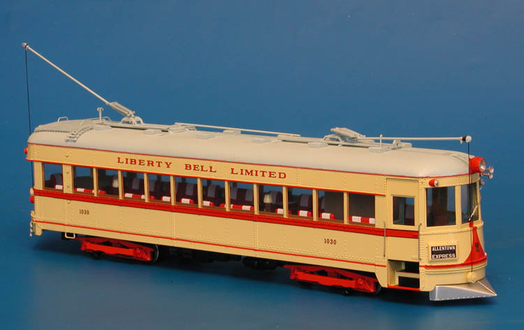 1931 Lehigh Valley Transit Co. ACF Coach-Lounge Car №1030 (ex-IRR, acquired in 1941).