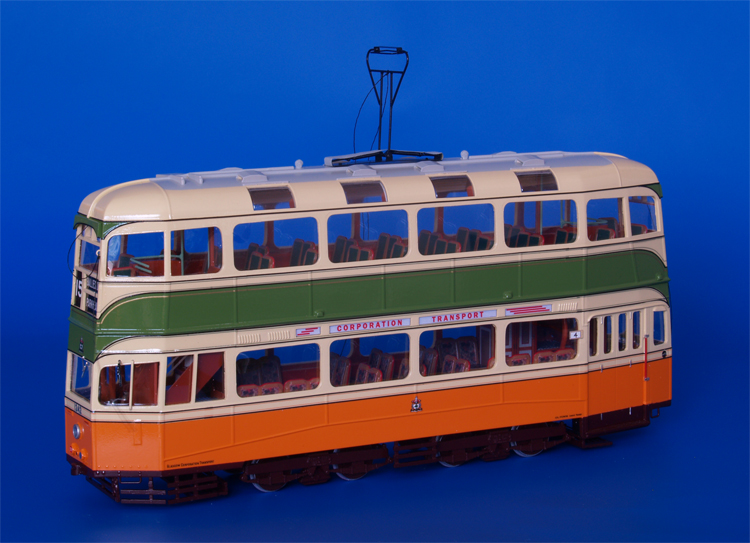 1937/40 Glasgow Corporation Transport Coronation Tram (1143-1292 series) - post'1952 livery. SPTC446-4 Model 1 43