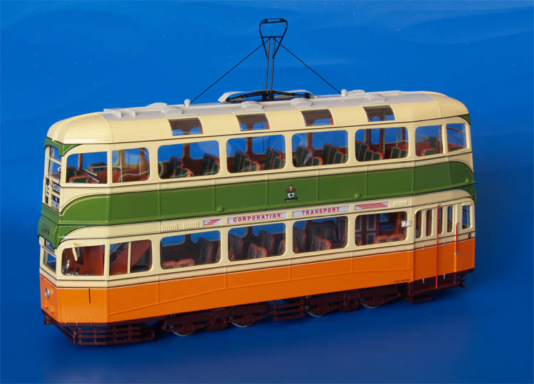 1937/39 glasgow corporation transport coronation tram (1143-1242 series) - original livery. SPTC446 Model 1 43
