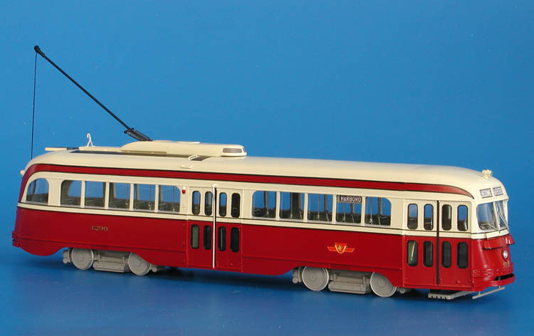 1944/45 Toronto Transit Commission Canadian Car & Foundry PCC (Orders 1550/1602, A-4/A-5 classes, 4260-4274 & 4275-4299 series) - mid-60s livery. SPTC448-1 Model 1 48