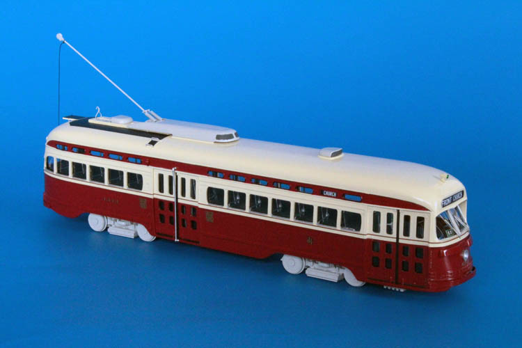 1947/48 toronto transportation commission canadian car & foundry pcc (orders 1665/1732, a-6 class, 4300-4399 series) - original livery. SPTC452 Model 1 48