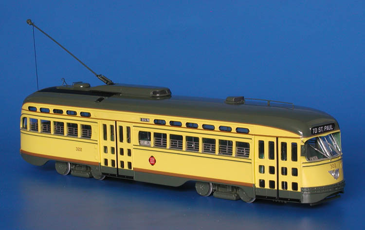 1946/49 twin city rapid transit co. st.louis car co. pcc (orders 1653,1660,1670; 300-439 series). SPTC453 Model 1 48