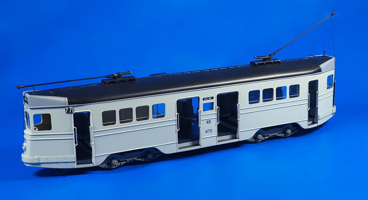 1938/47 brisbane city council transport department fm tram (401-472 series) - post'59 livery. SPTC47-1 Model 1 43