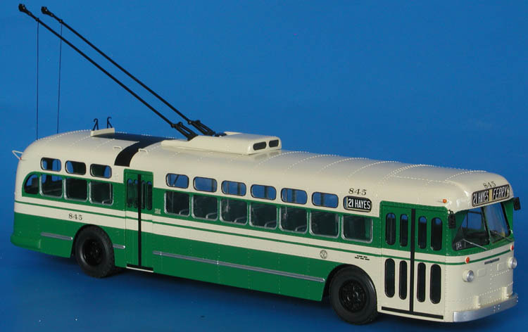 1950/51 Marmon-Herrington TC-48 Trolleybus (San Francisco Municipal Railway 740-849 series) - Muni "simplified" livery SPTC470-1 Model 1 48