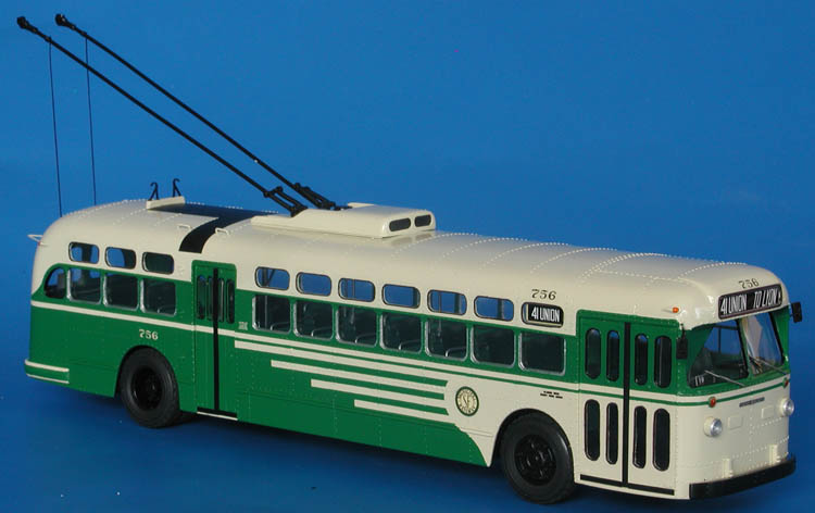 1950/51 Marmon-Herrington TC-48 Trolleybus (San Francisco Municipal Railway 740-849 series). SPTC470 Model 1 48