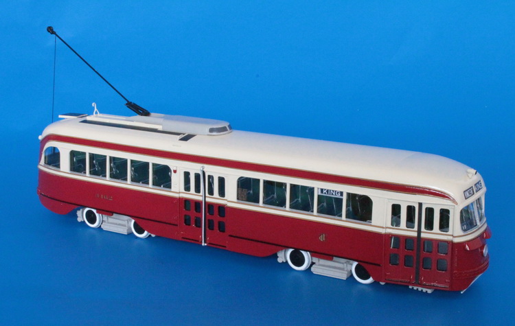 1940 toronto transportation commission canadian car & foundry pcc (order 1377, a-2 class, 4150-4199 series). SPTC474 Model 1 48
