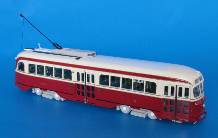 1942 toronto transportation commission canadian car & foundry pcc (order 1472, a-3 class, 4200-4259 series). SPTC475 Model 1 48