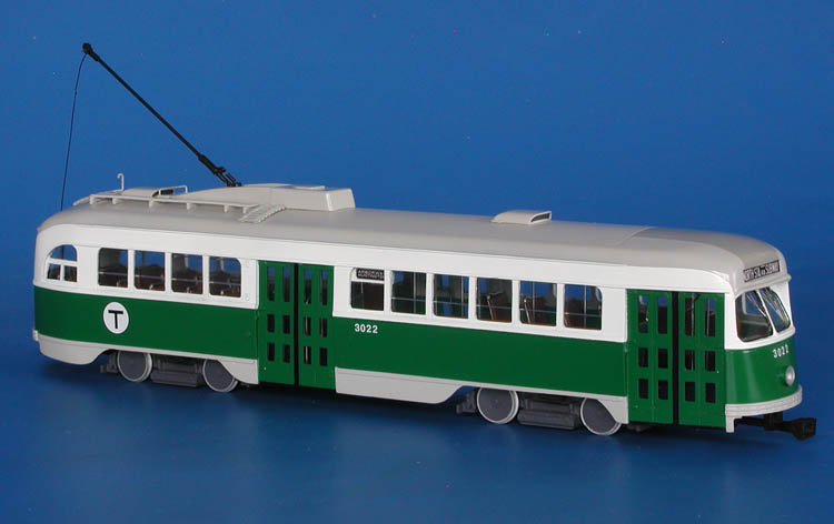1944 MBTA Boston Pullman-Standard PCC (Order W6697) - MBTA Green Line livery ("Flat tops" cars).