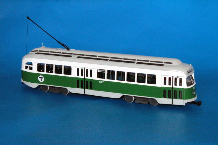 1945/46 MBTA Boston Pullman-Standard PCC (Order W6710) - MBTA Green Line livery (rehabilitated in 1978-82). SPTC57bC-6 Model 1 48