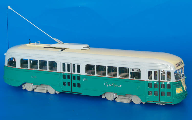 1939 washington capital transit co. st.louis car co. pcc (job 1618; 1196-1233 series) - as refurbished in 1947-49. SPTC84 Model 1 48