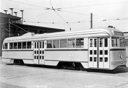 1938 philadelphia rapid transit co. j.g.brill co. brilliner 2021-2023 series (class a-35) - "as delivered" livery. SPTC90 Model 1 48